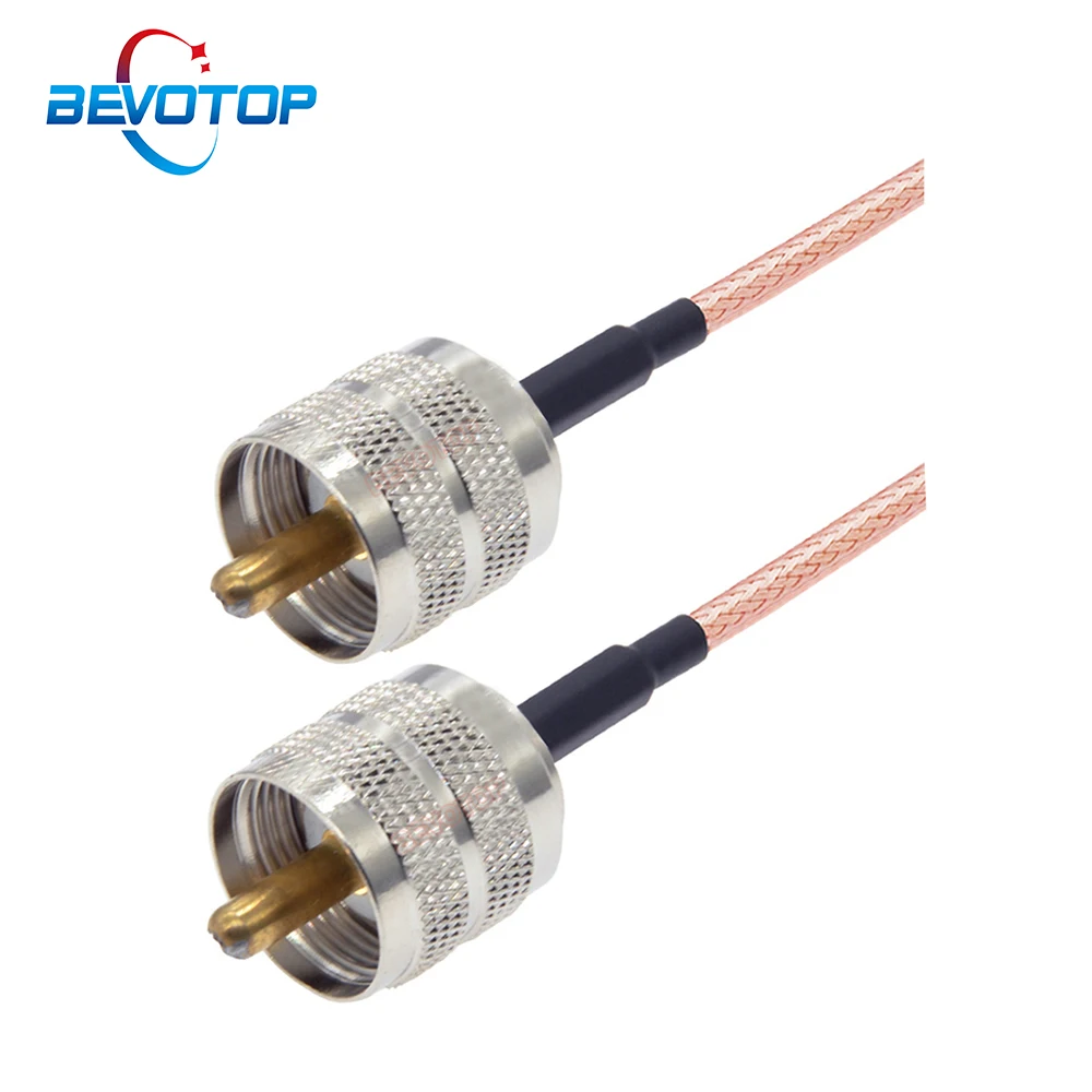 UHF Male PL259 to UHF Male PL-259 Low Loss RG316 Cable Coaxial UHF Jumper for HAM&CB Radio,Antenna Analyzer,Dummy Load,SWR Meter