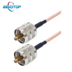 UHF Male PL259 to UHF Male PL-259 Low Loss RG316 Cable Coaxial UHF Jumper for HAM&CB Radio,Antenna Analyzer,Dummy Load,SWR Meter