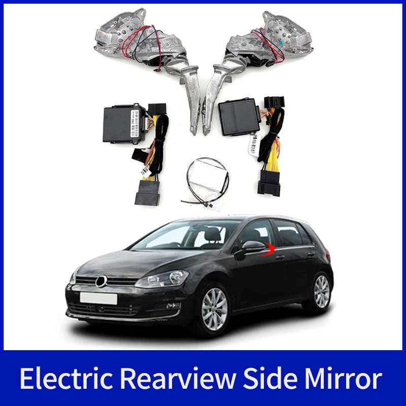 For VW Golf7-1 2018-2023 Auto Intelligent Automatic Car Electric Rearview Side Mirror Folding System Kit Module