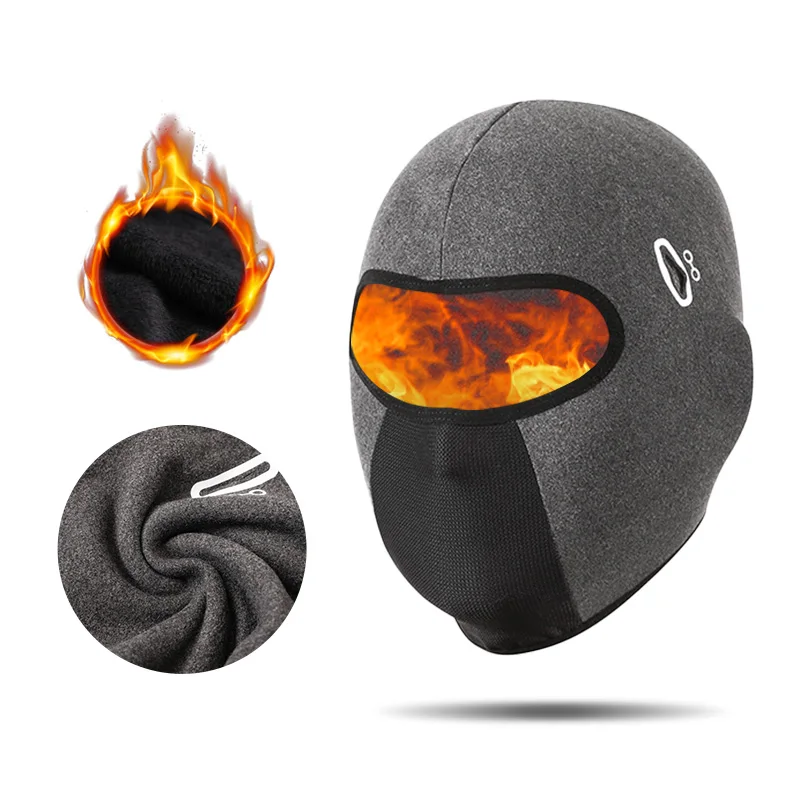 

New Outdoor Winter Cycling Camping Multifunctional Windproof Plush Full Face Cover Short German Velvet Mask