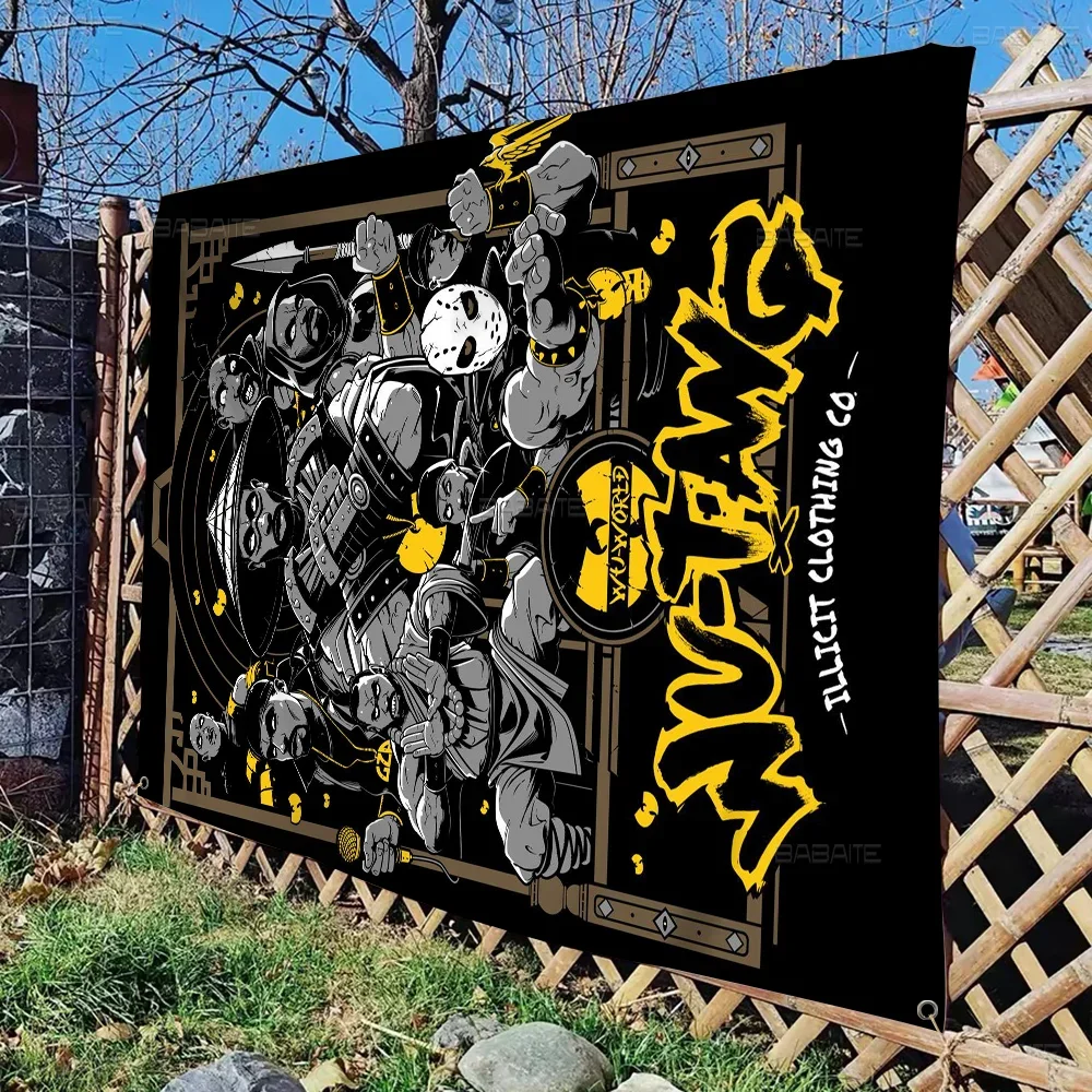 Wu T-TANG Family Gatherings Outdoor Atmosphere Flags Camping Decorations Banners