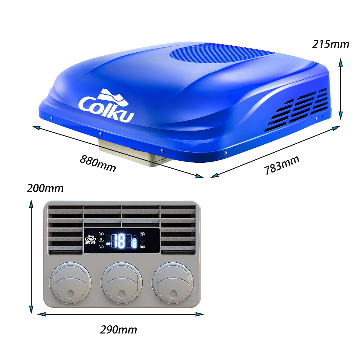 

Roof Top Parking Truck Air Conditioner Battery Power DC 12v 24v Parking Air Conditioner For Scania DAR MB Europe Truck