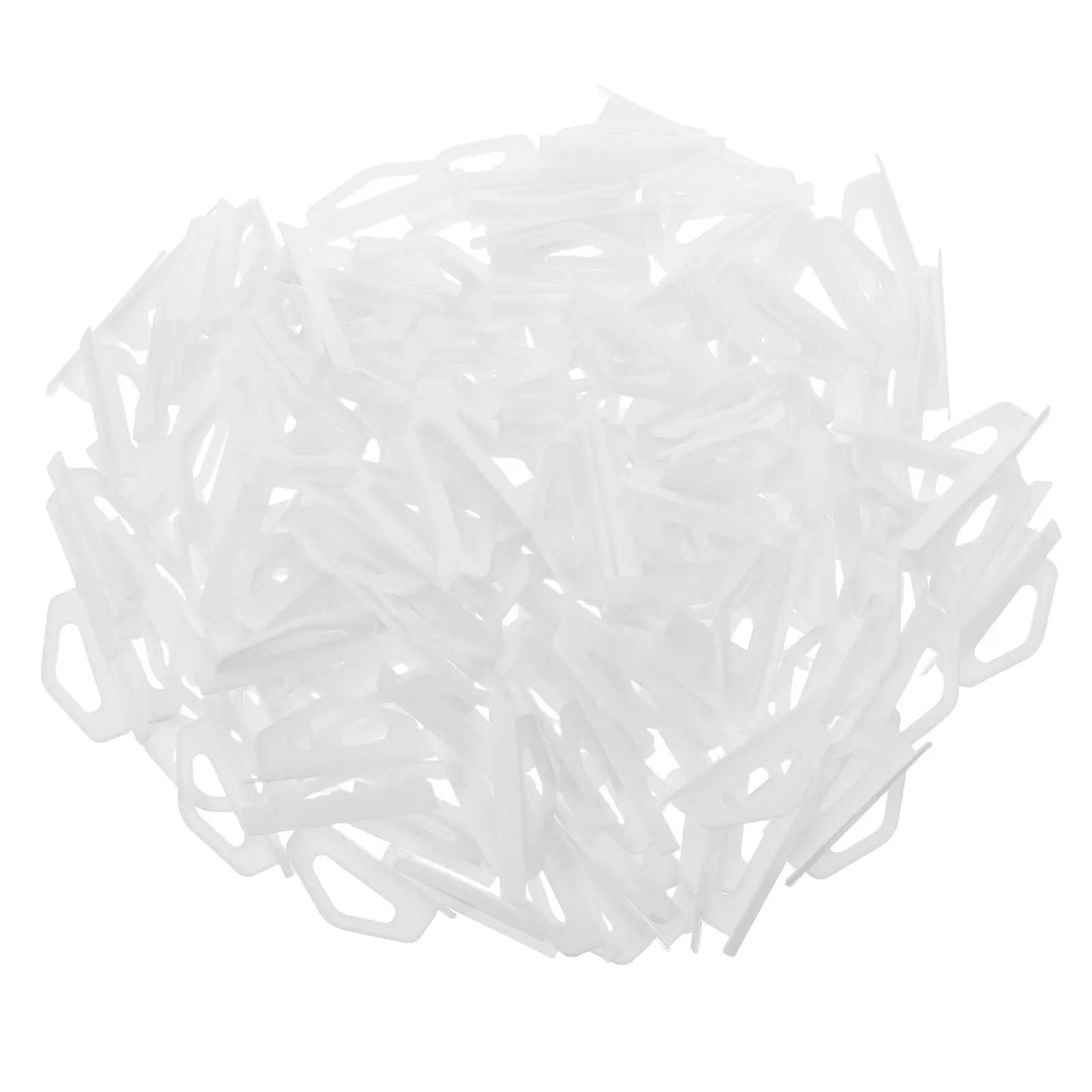 

200Pcs Multi-Use Universal Hooks Airplane Hole Design Retail Display Hanging Clips Wall Pegboard Merchandising Hooks