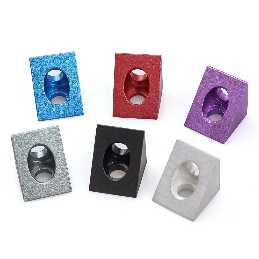 4pcs/lot V-slot Angle Corner Connector 90 Degree Angle Bracket 20*20mm For V-slot/c-beam Aluminum Extrusions Profile