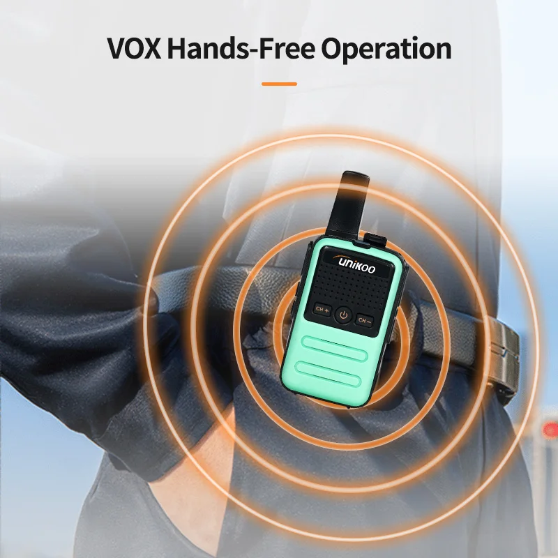 UNIKOO UK228C اسلكية تخاطب 4 قطعة PMR446 FRS المحمولة اتجاهين معدات الاتصالات اللاسلكية للتخييم للتخييم #5