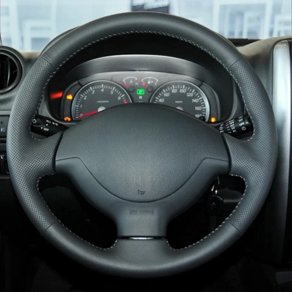 

Black Car Steering Wheel Cover DIY Microfiber Leather For Suzuki Jimny 2005 2006 2007 2008 2009 2010 2011 2012 Auto Accessories