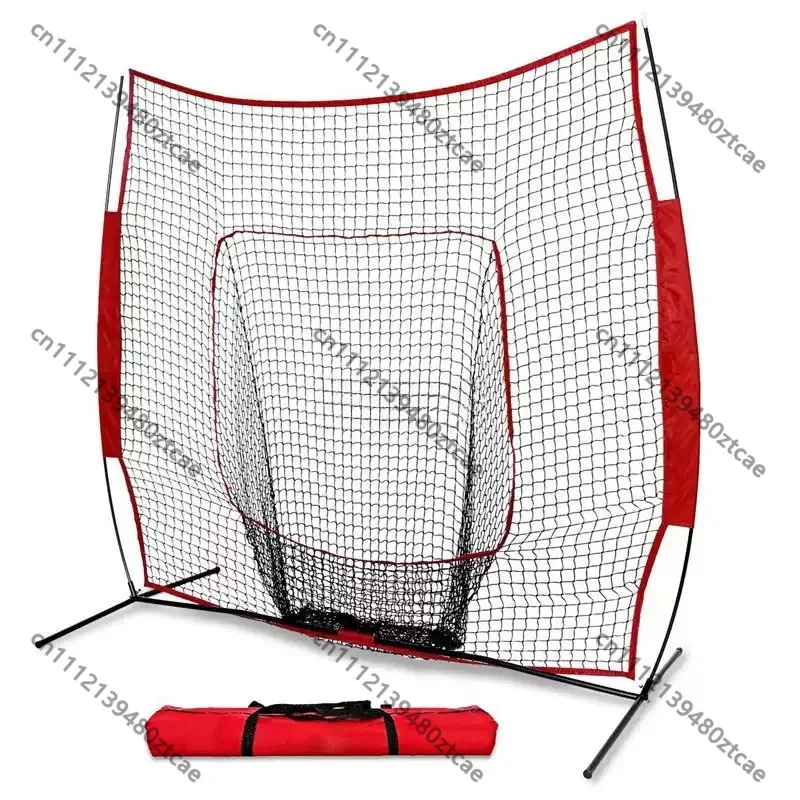 Flat Hitting Net 7x7 Ft For Baseball Softball Pitcher Protection Daily Training Practice Accessories