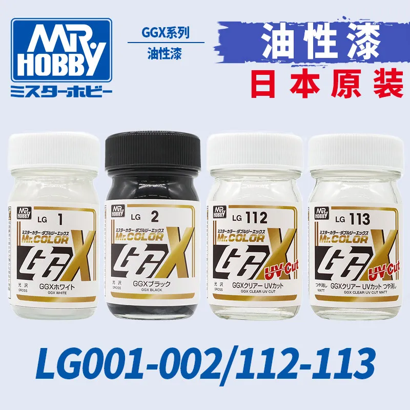 Oil Paint MRHOBBY GGX Series UV Resistant Black White Glossy And Transparent Matte Transparent 60ml