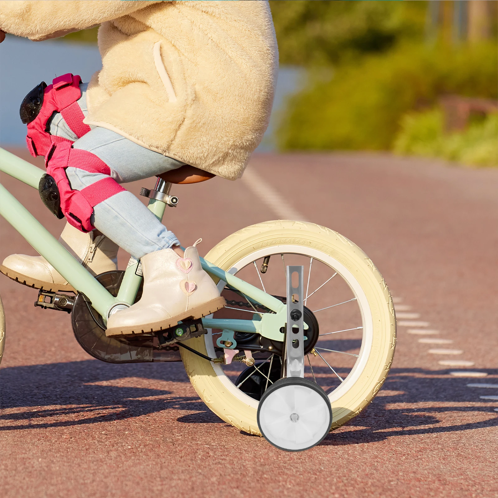 

Детское тренировочное колесо для велосипеда, универсальные стабилизаторы для велосипедов 12-20 дюймов, стабильное сбалансированное велосипедное колесо, детское колесо