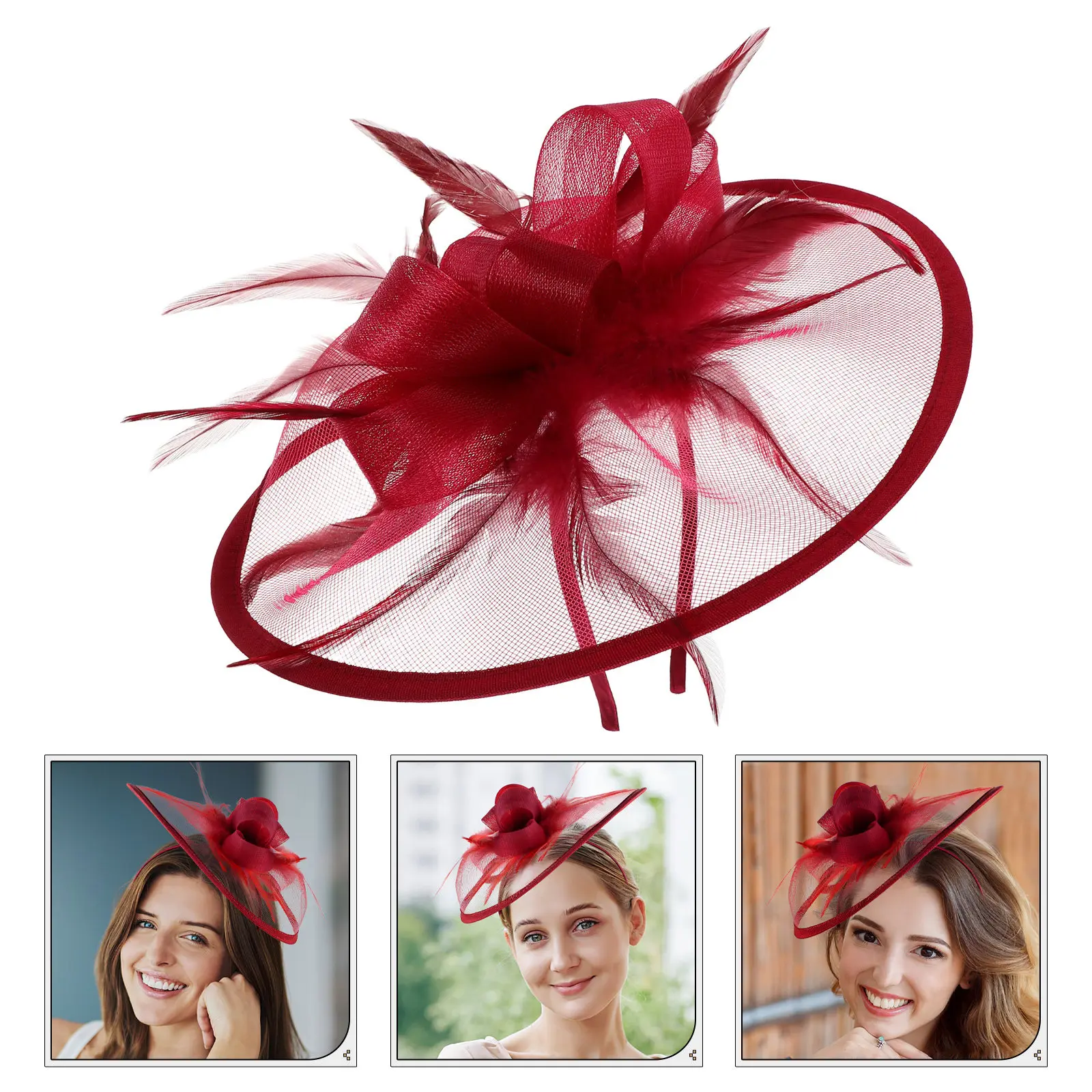 

Элегантный фасцинатор для женщин: головной убор для чаепития, свадьбы, девичника, торжественных мероприятий, модный аксессуар