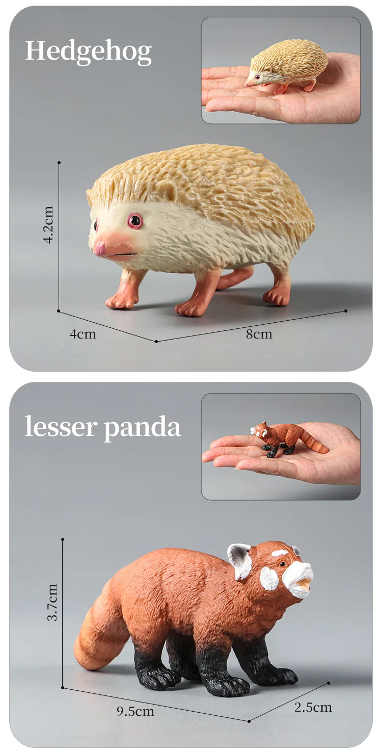Montessori Wildtiere Modell Spielzeug Set – Löwe Elefant Antilope Actionfiguren Miniatur Zoo Figuren Pädagogisches Geschenk für Kinder – Detail 22