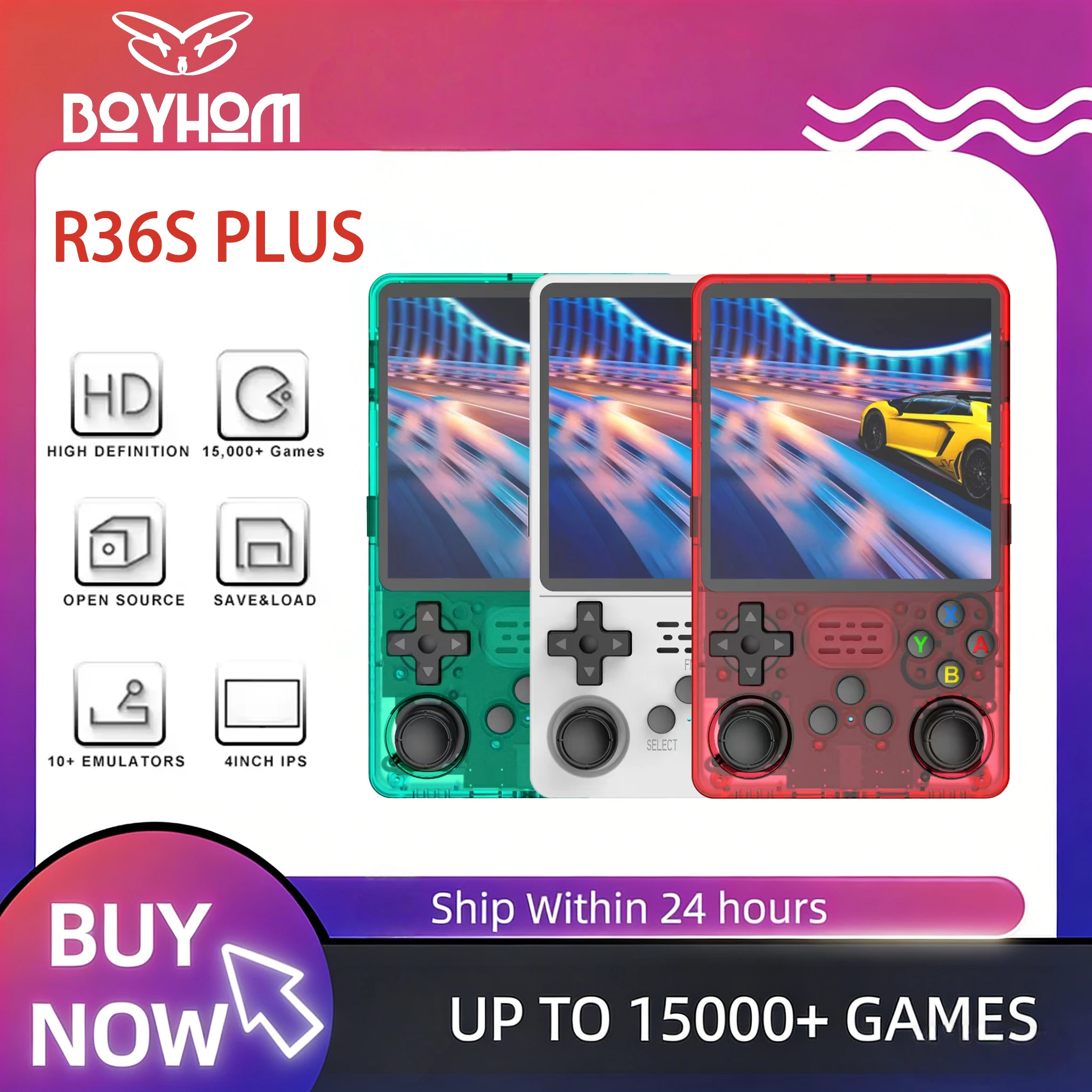 R36S Plus Wifi 4-In…