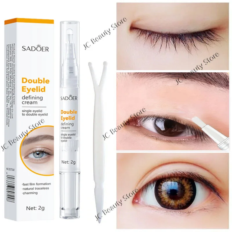 2025 Nuovo Invisibile Doppia Palpebra Penna Modellante Crema Occhio Grande Non Colla Trasparente Super Stretch Piega Sollevamento Occhi Styling MakeupTools