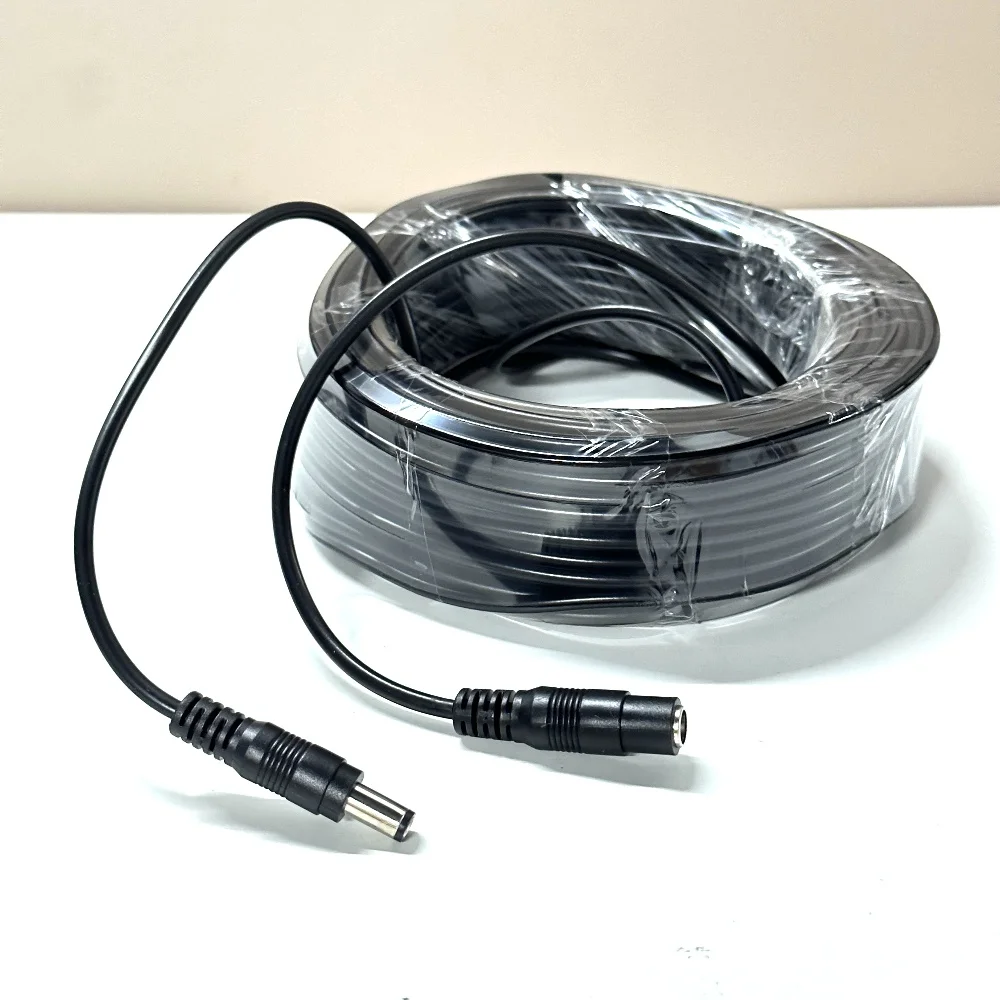 3M 5M 10M 15M 20M 30M DC12V Power Extension Cable 5.5mm*2.1mm Male To Female Connector For LED Lamp CCTV Security Camera
