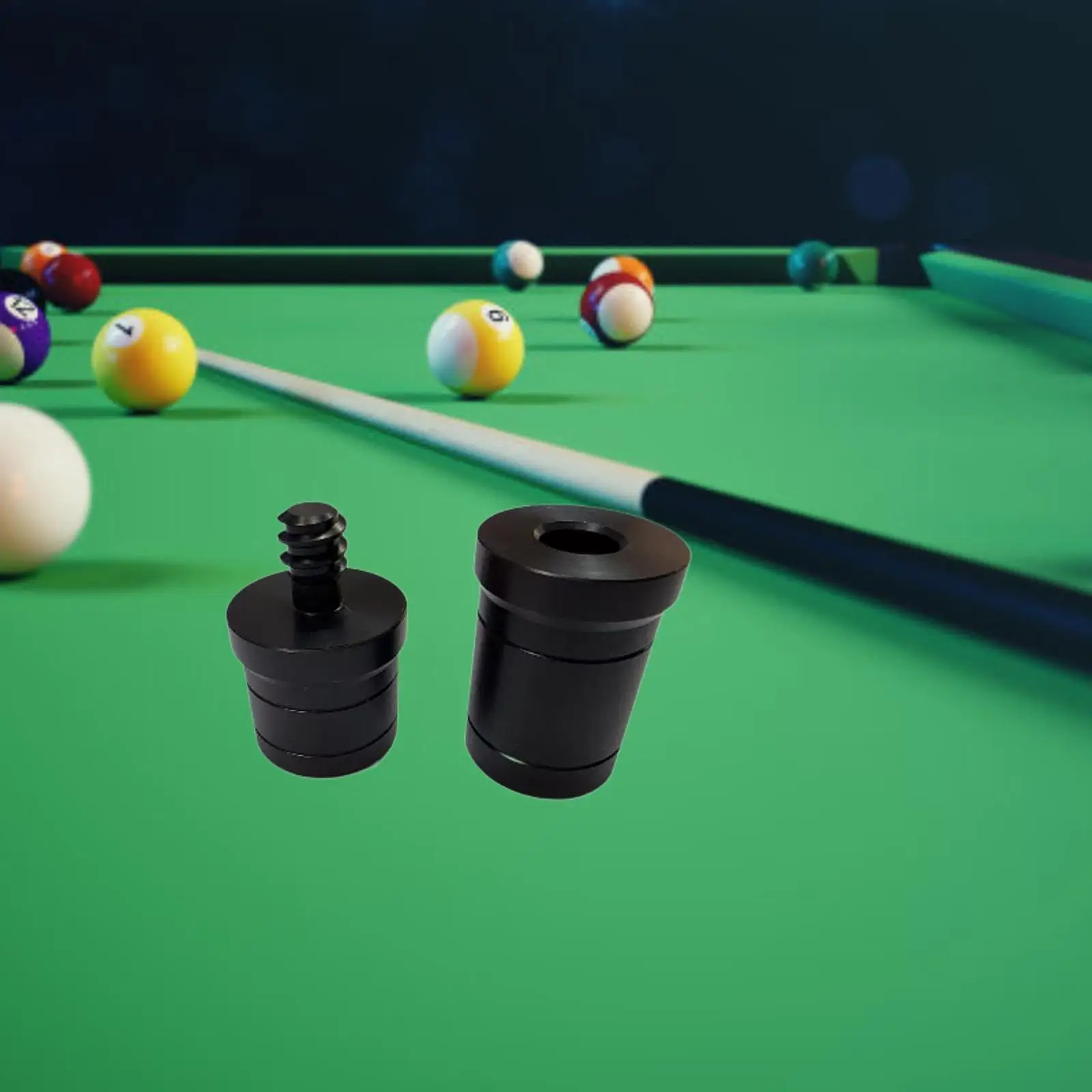 

Pool Cue Stick Joint Protector Joint Cap Billiards Tip Tool Threaded Cap