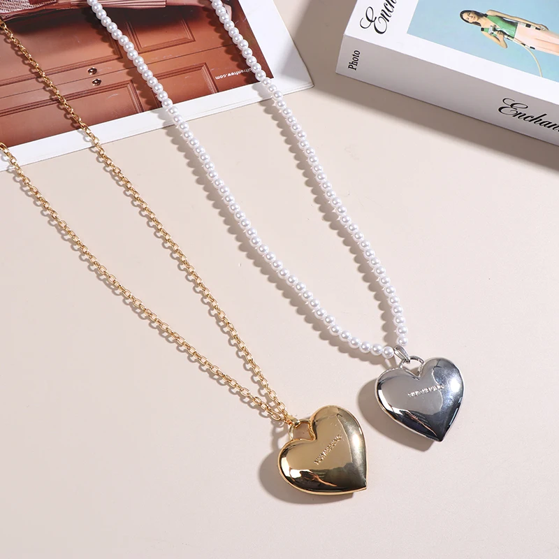 Fashion Jewelry Vintage Temperament Simulated Pearl Heart Body Chain For Women Party Gifts Delicate Design Accessories