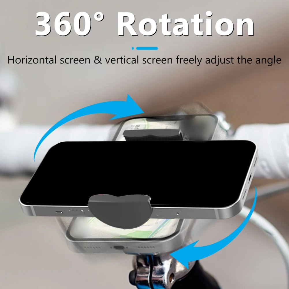 

01 360° Rotate Mobile Holder Rotating Aluminium Alloy Riding Phone Holder For Most Mobile Phones Smartphone Mount