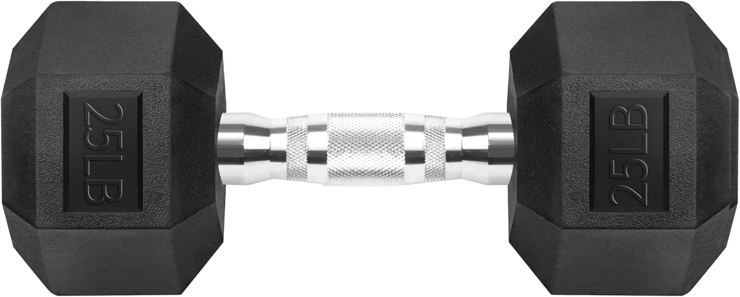 

Dumbbells Rubber Coated Cast IronBlack Dumbbell Free Weights for Exercises