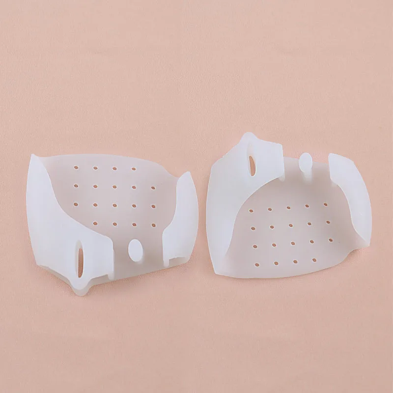 Orthopedic Insole Shoes Inserts Forefoot Pad Toe Valgus Corrector Toe Cushion Toe Separator Three-hole Clamp Foot Pad Care Gel