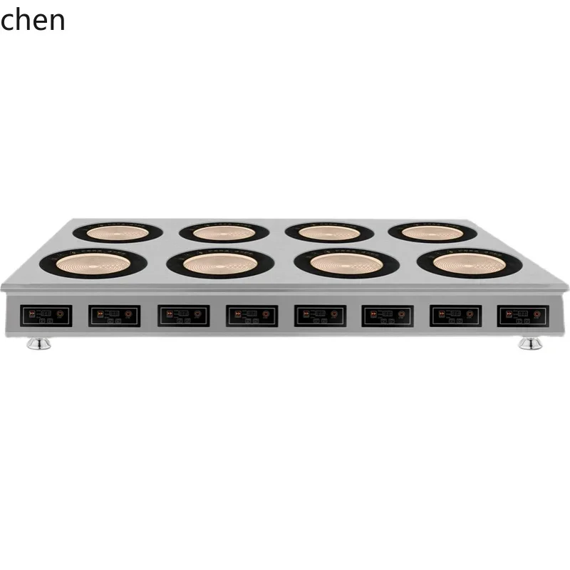 commercial electric ceramic stove 3500W Malatang multi-head induction cooker four six eight eyes