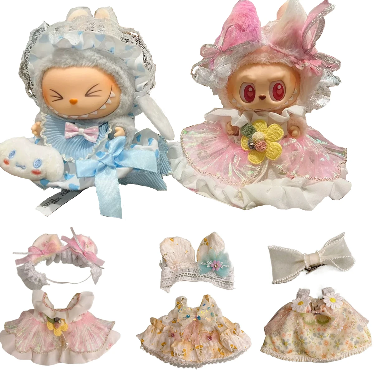 Plush Doll'S Clothes Outfit Accessories For Korea Kpop Exo Labubu Idol Dolls Lolita set cute little princess skirt Clothing