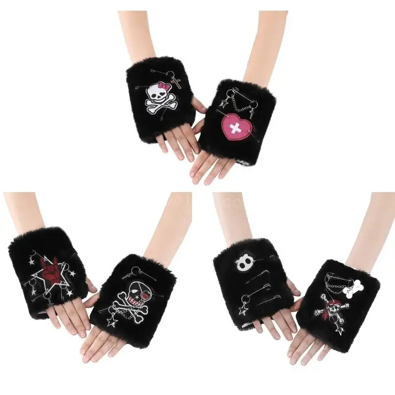 

1pair Teens Elastic False Sleeves Autumn Spring Jackets Coat Removable Sleeves Plush Wrist Cuffs for Women Teen Girl