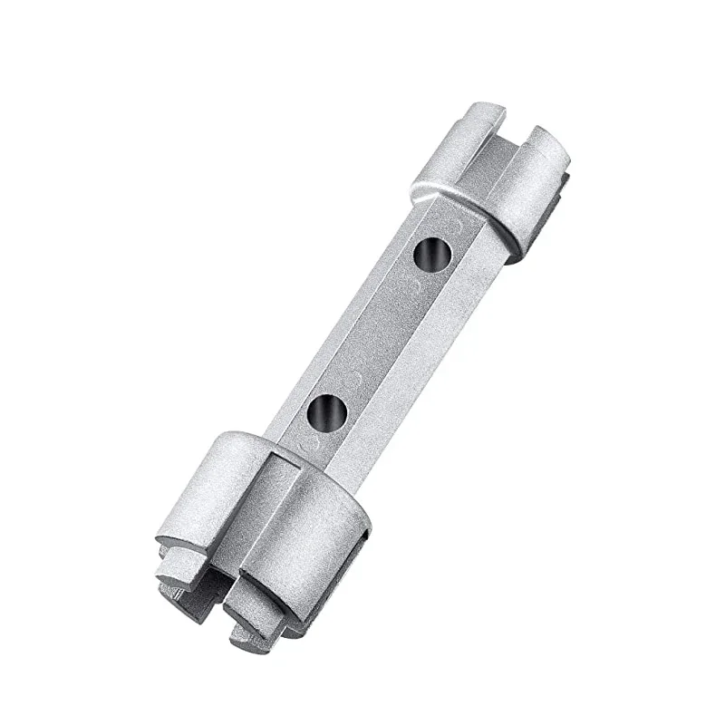 Tub Drain Remover Wrench Tub Drain Wrench Tub Dual Ended Drain Wrench Drain Remover Tool Zinc Alloy Wrench for Bathroom