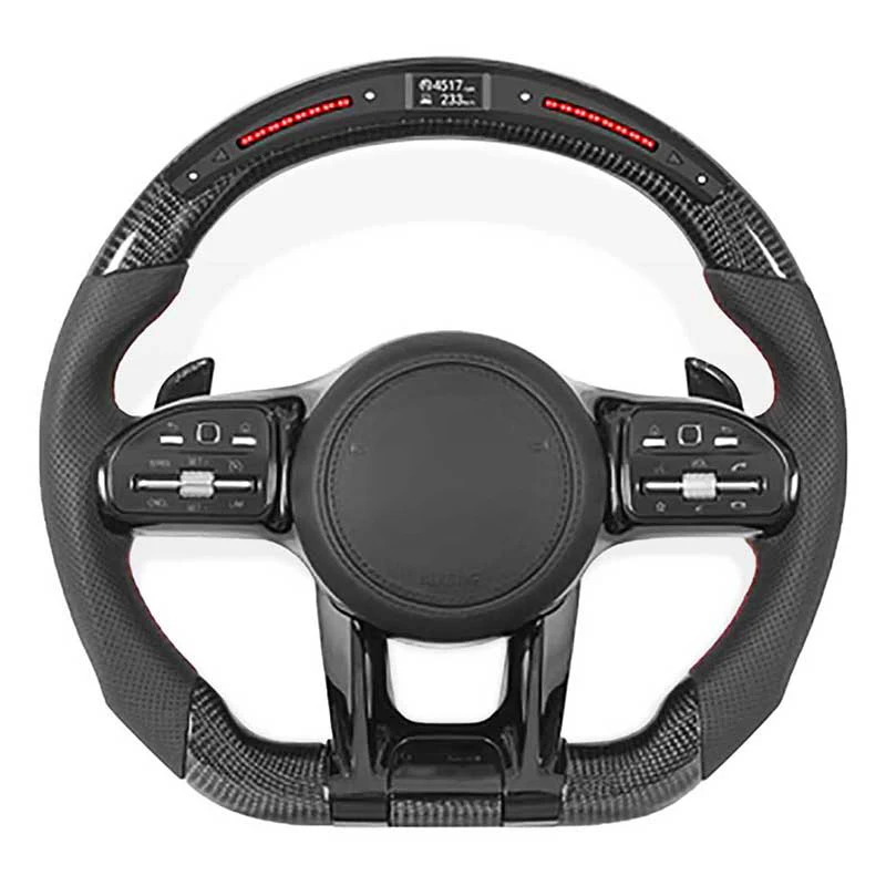 

Carbon Fiber LED Steering Wheel for Mercedes Benz AMG W204 W212 W222 W221 W213 C180 C190 cls glc gle gls gla cla Steering Wheel