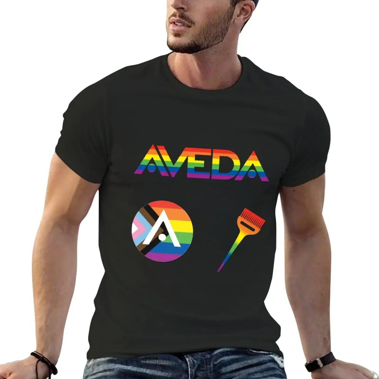 AVEDA Pride Sticker Sheet (3pck) T-Shirt Aesthetic clothing animal prinfor boys mens graphic t-shirts big and tall