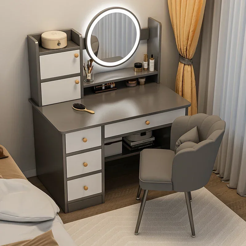 Mesa de tocador grande de belleza, organizador de cosméticos cómodo, tocador moderno, mesita de noche, muebles chinos Comoda Pra Quarto