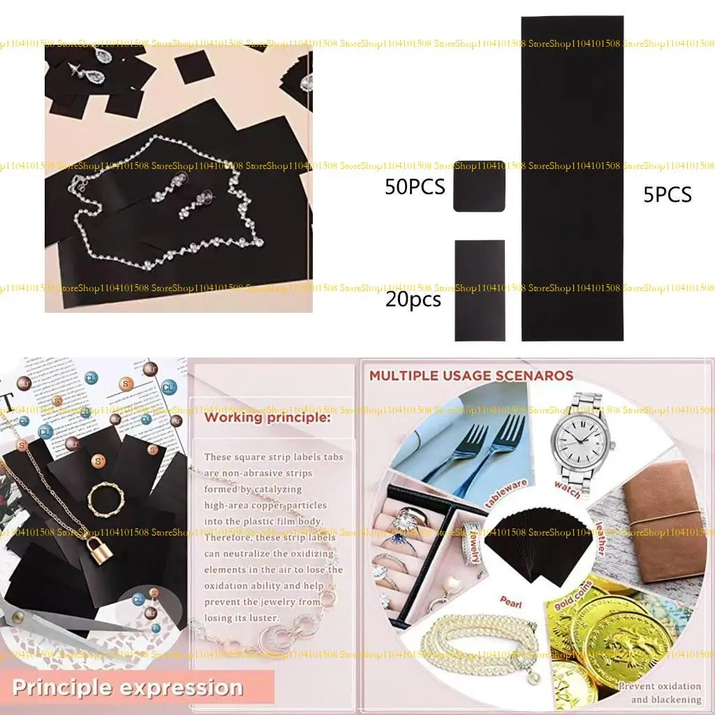 

15YC Jewelry Anti-Tarnish Paper Tab for Jewelry for Protection Jewelry Anti Tarnish S