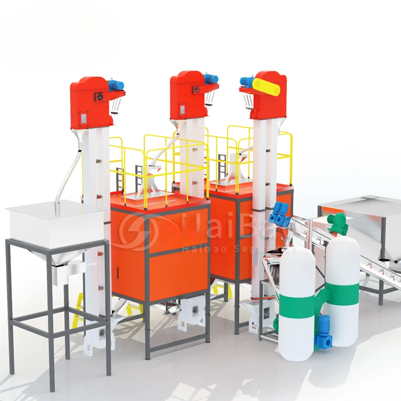 Haibao Wood Elastic Mix Pleastics Manufacture High Precision Vibrating Separating Machine Rubber Silicone Separator