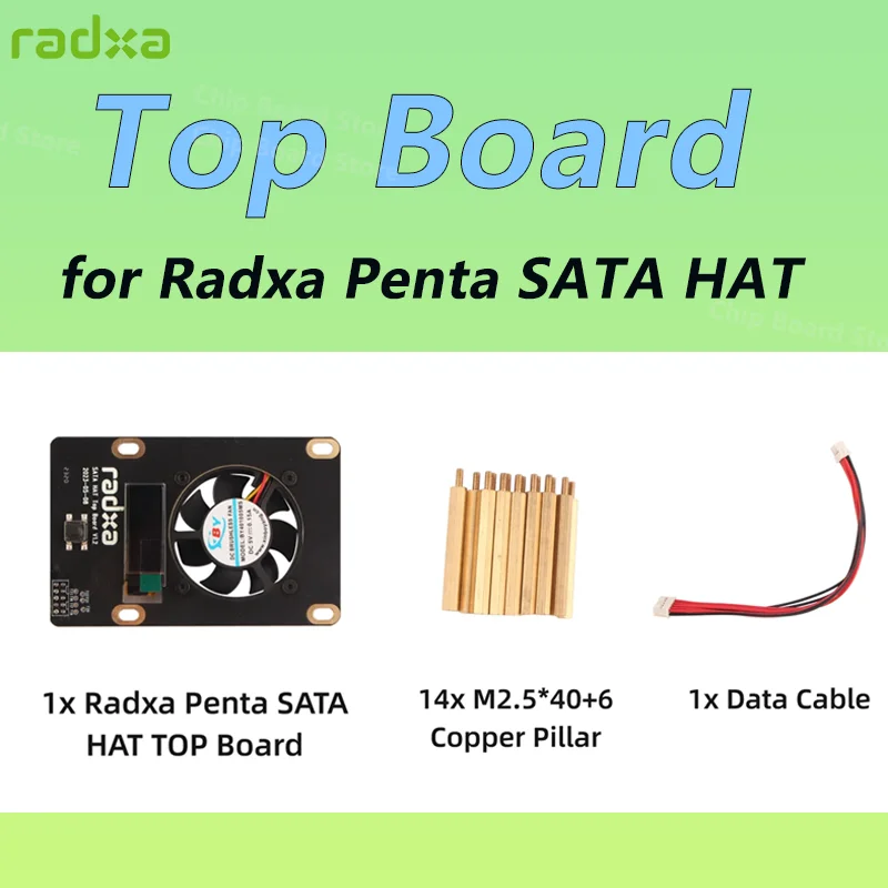 

Верхняя плата Radxa Penta SATA HAT для Penta SATA HAT