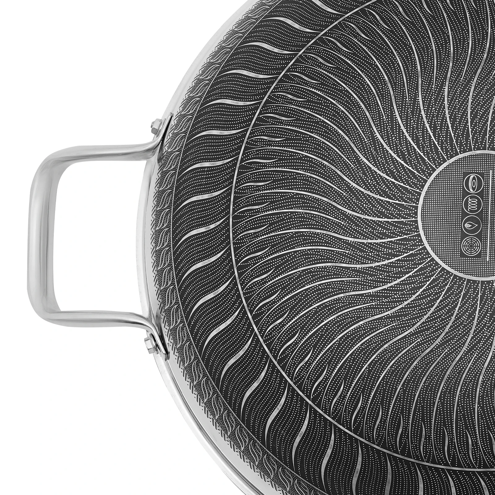 

Сковорода с плоским дном из нержавеющей стали 35,5*9,8 см 410, кастрюля, сковорода с практичной ручкой и крышкой из закаленного стекла