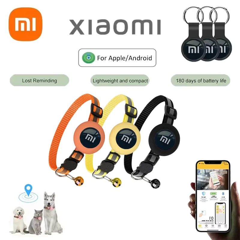 XIAOMI GPS Smart Tracker per Android Apple Bambini anziani Dispositivo di promemoria anti-smarrimento Borsa per animali Portafoglio Localizzatore Bluetooth Finder