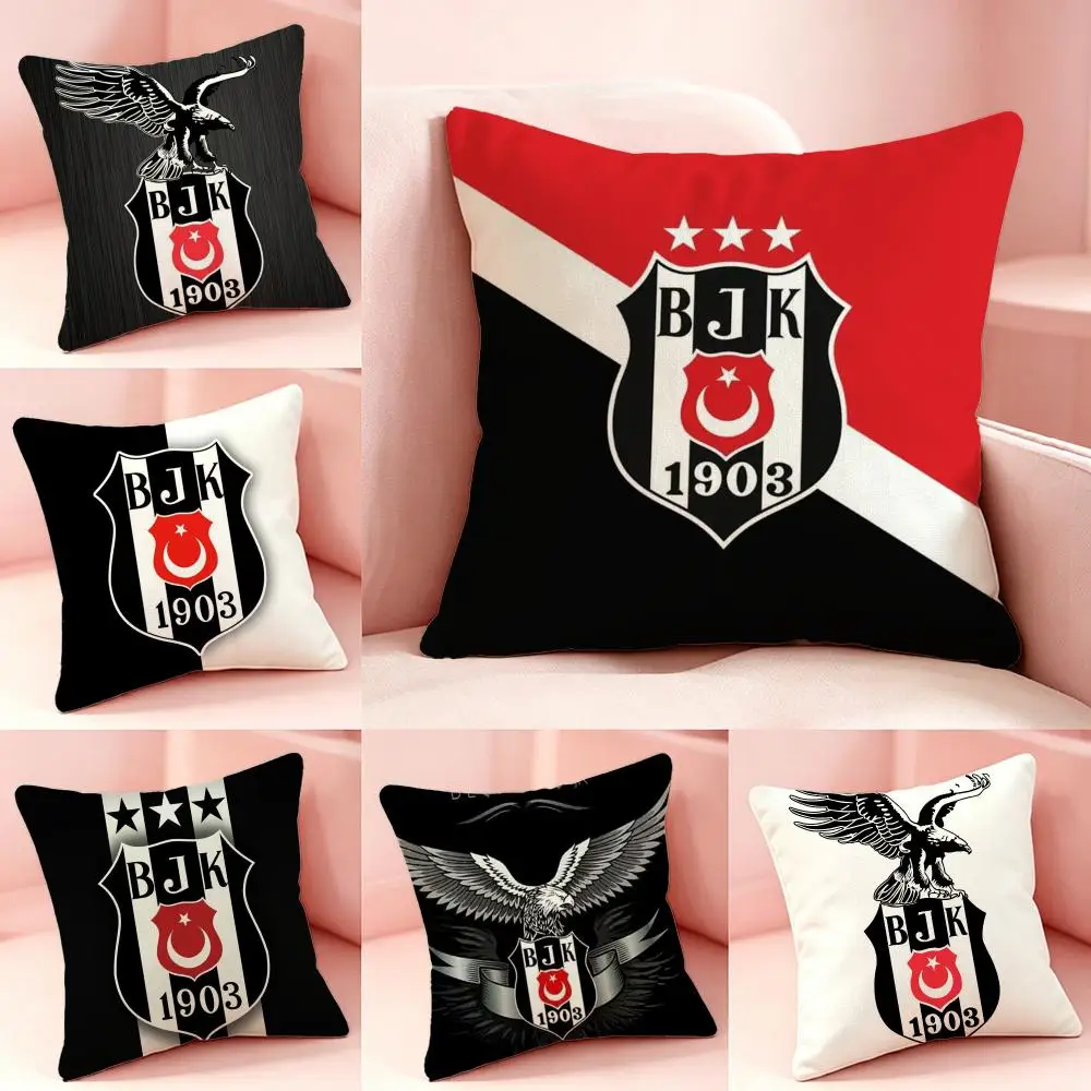 Brand Beşiktaş J.KS Cushion Cover Pillow Short Plush Pillow Cute Simple Style For Living Room Bedroom Birthday Gift