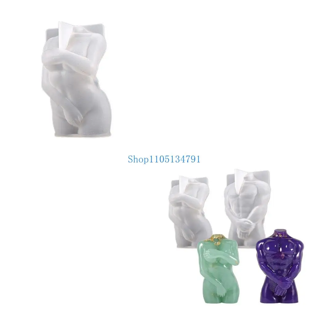 

98 -километровый силиконовый европейский европейский человек по статуи человеческого тела Декор свеча плесень смола эпоксидная