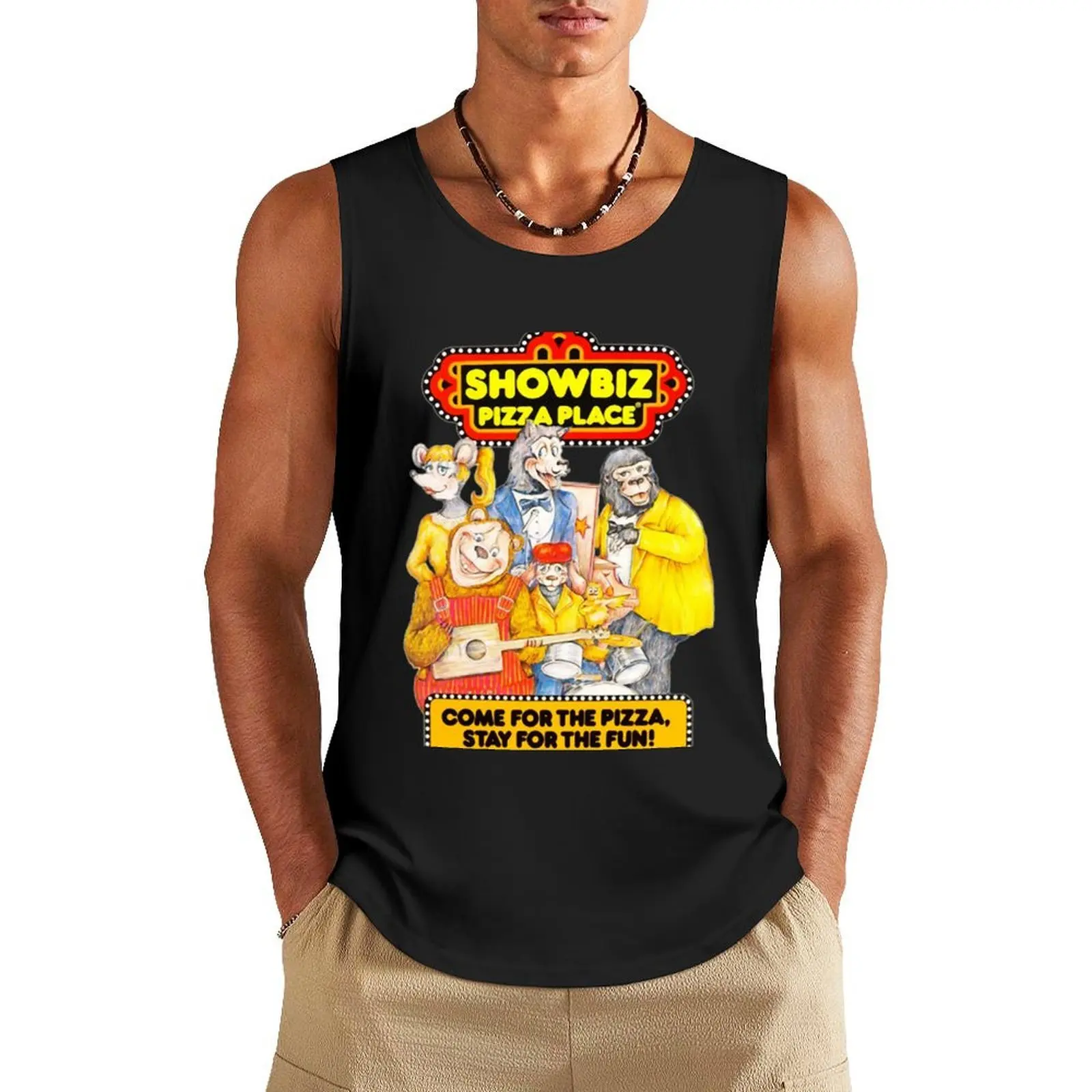 

Cómé fór thé pizzá Tank Top running shirt underwear Sleeveless men vest men sleeveless vest men