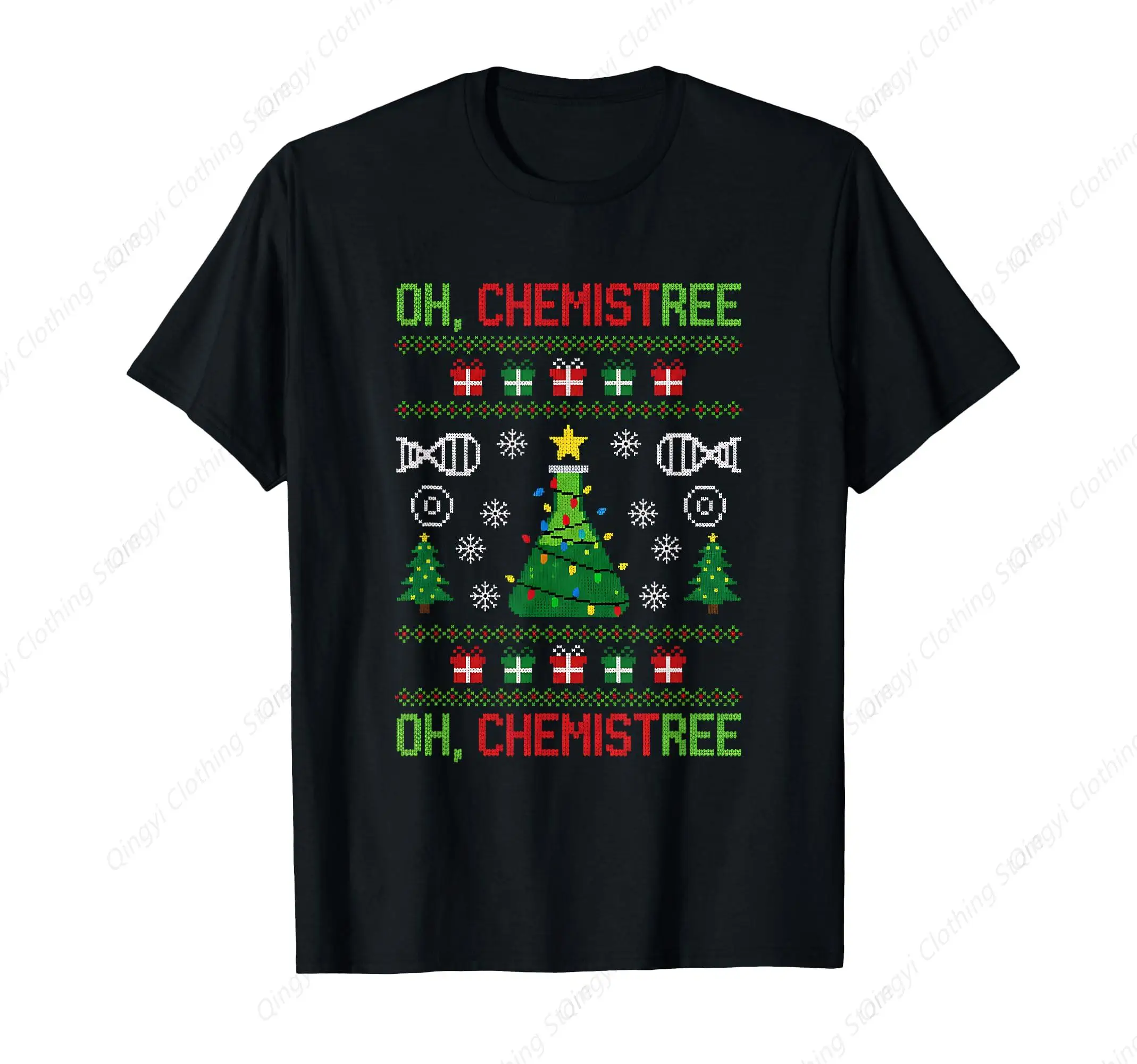 

Santa Oh Chemistree Christmas Science Teacher 6 7 T-Shirt