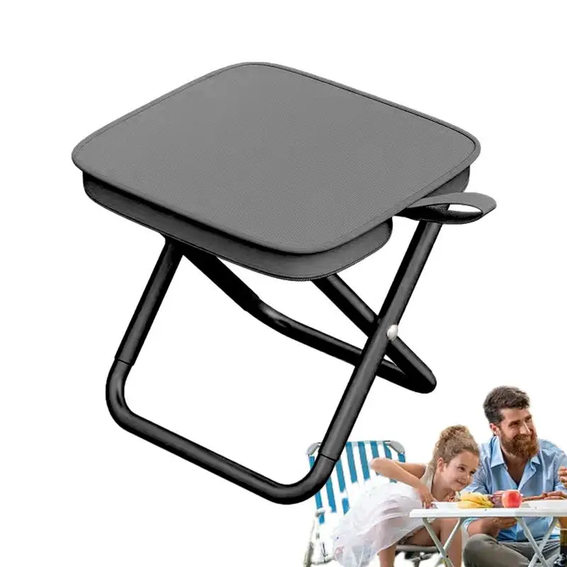 Foldable Seat Chair Picnic Lightweight Folding Stool Comfortable Camp Stool With Storage Bag Easy Carry Folding Camp Chairs For