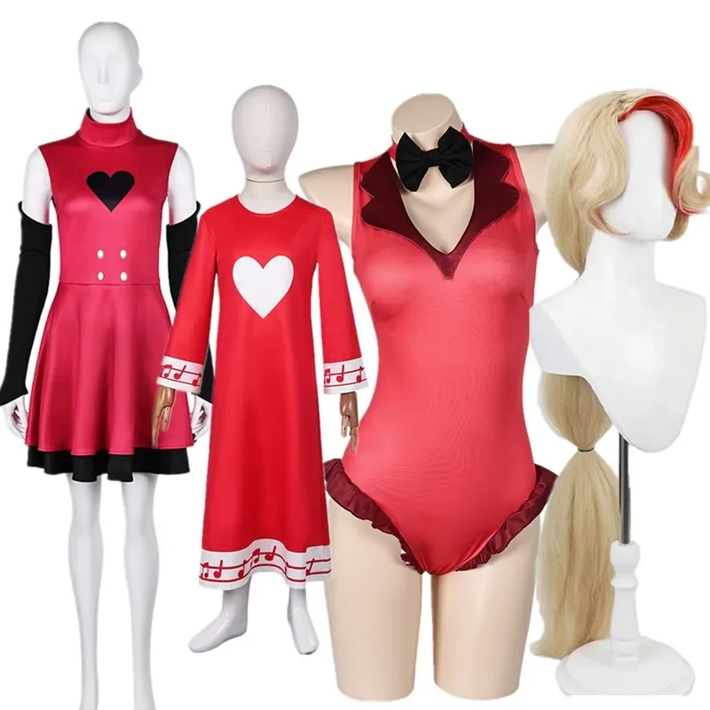 Costume de Cosplay Charlie MorFight Star pour Adultes et Enfants, Robe, Gants, Combinaison, Maillots de Bain, Perruque, Tenues d'Halloween, ixde Carnaval, Trempé