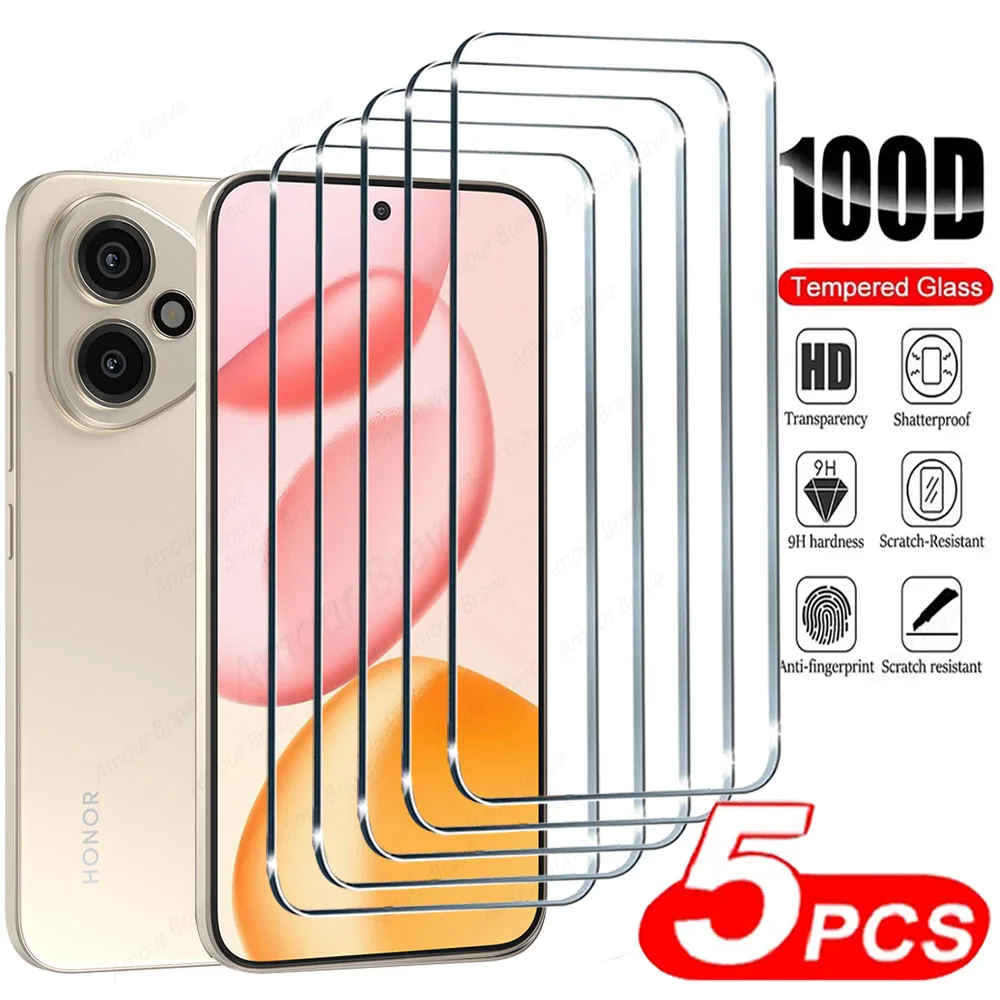 5 Stücke Gehärtetes Glas Displayschutzfolie Für Honor 400 200 90 70 Lite X9C Smart X8C X7C X6C X7B X8B X7A Schutzglas