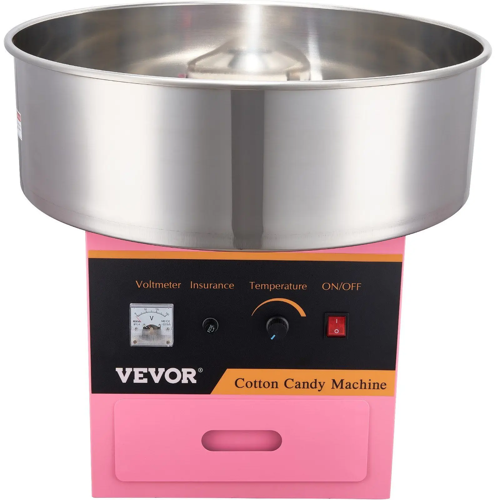 

1000W Electric Cotton Candy Machine–Commercial-Grade,Stainless Steel Bowl,Includes Scoop &Drawer – Ideal for Parties, Birthdays