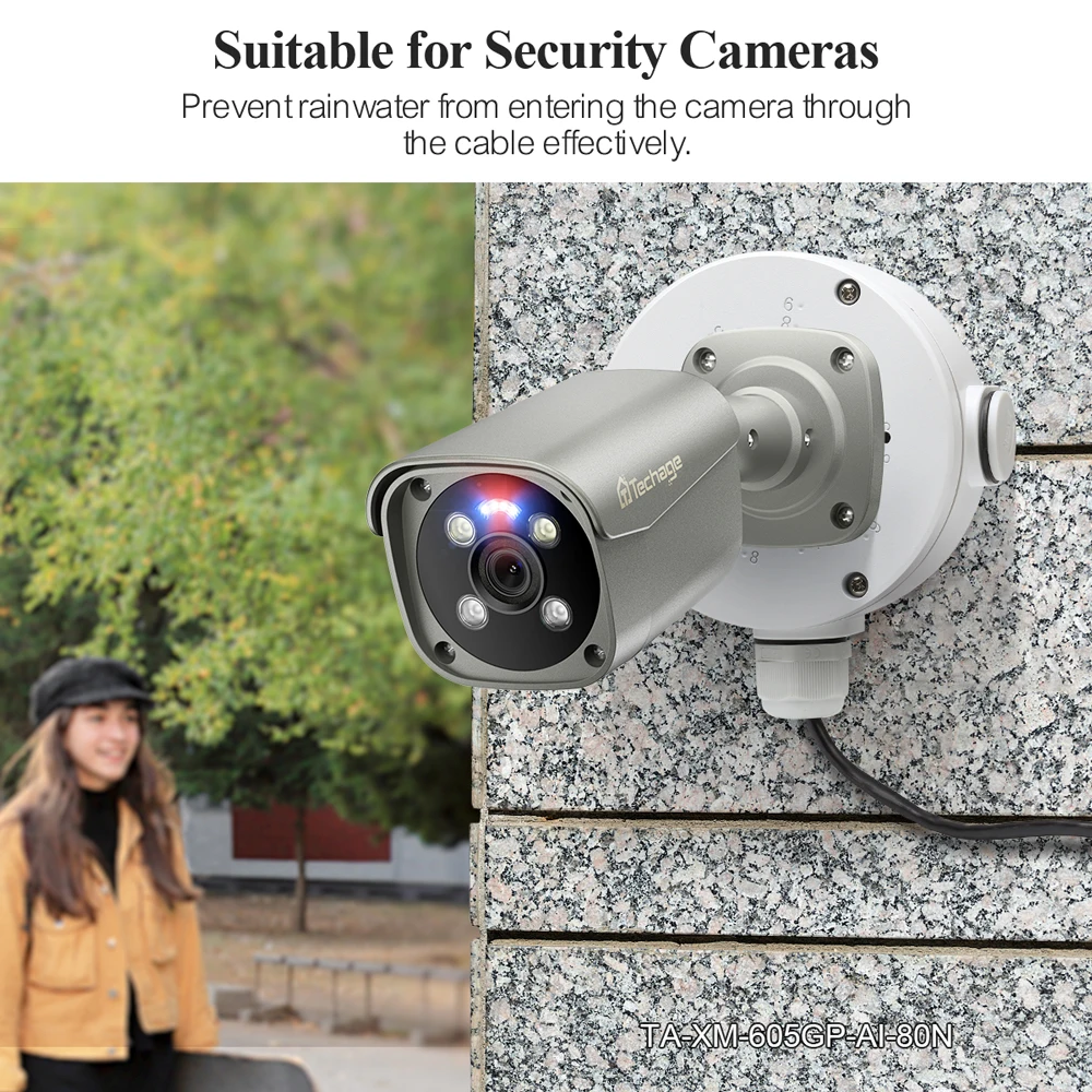 TinoSec Camera  Junction Box IP66 Waterproof CCTV IP Camera Stand Home Security Camera Holder Bracket For Surveillance Camera