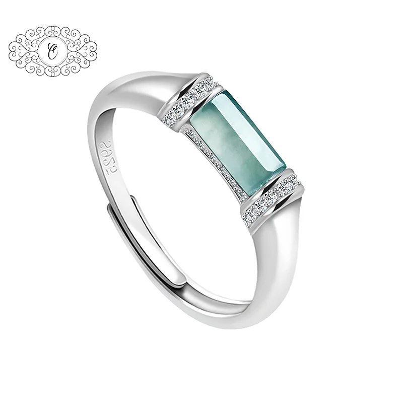 

Unique Blue Water Jadeite Statement Ring, Vintage Jewelry, Perfect Gift for Her