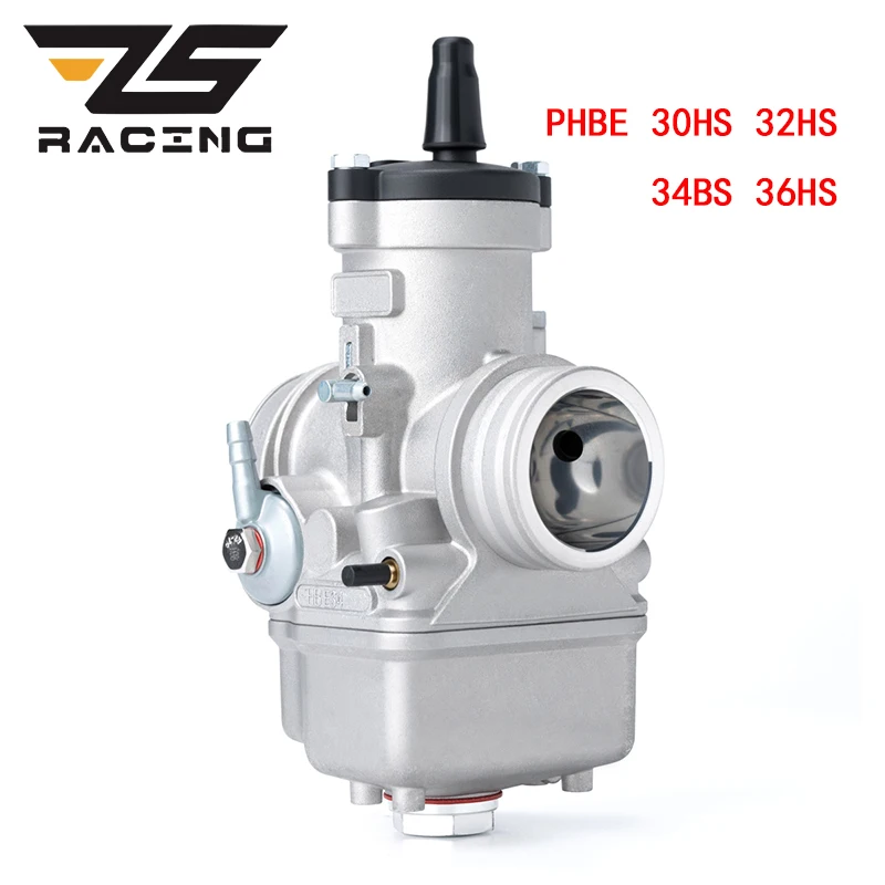 ZS Racing 2T Carburador PHBE 30HS 32HS 34BS 36HS Dellorto Carb for 125-250cc Motors