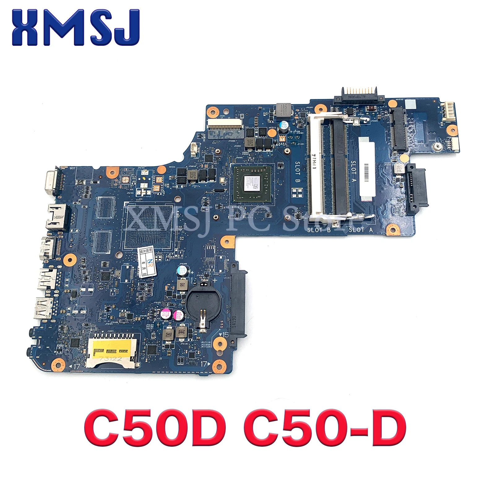 For Toshiba Satellite C50 C50D C50-D Laptop Motherboard H000062940 PT10AN DSC MB Main Board With CPU Onboard Full Test