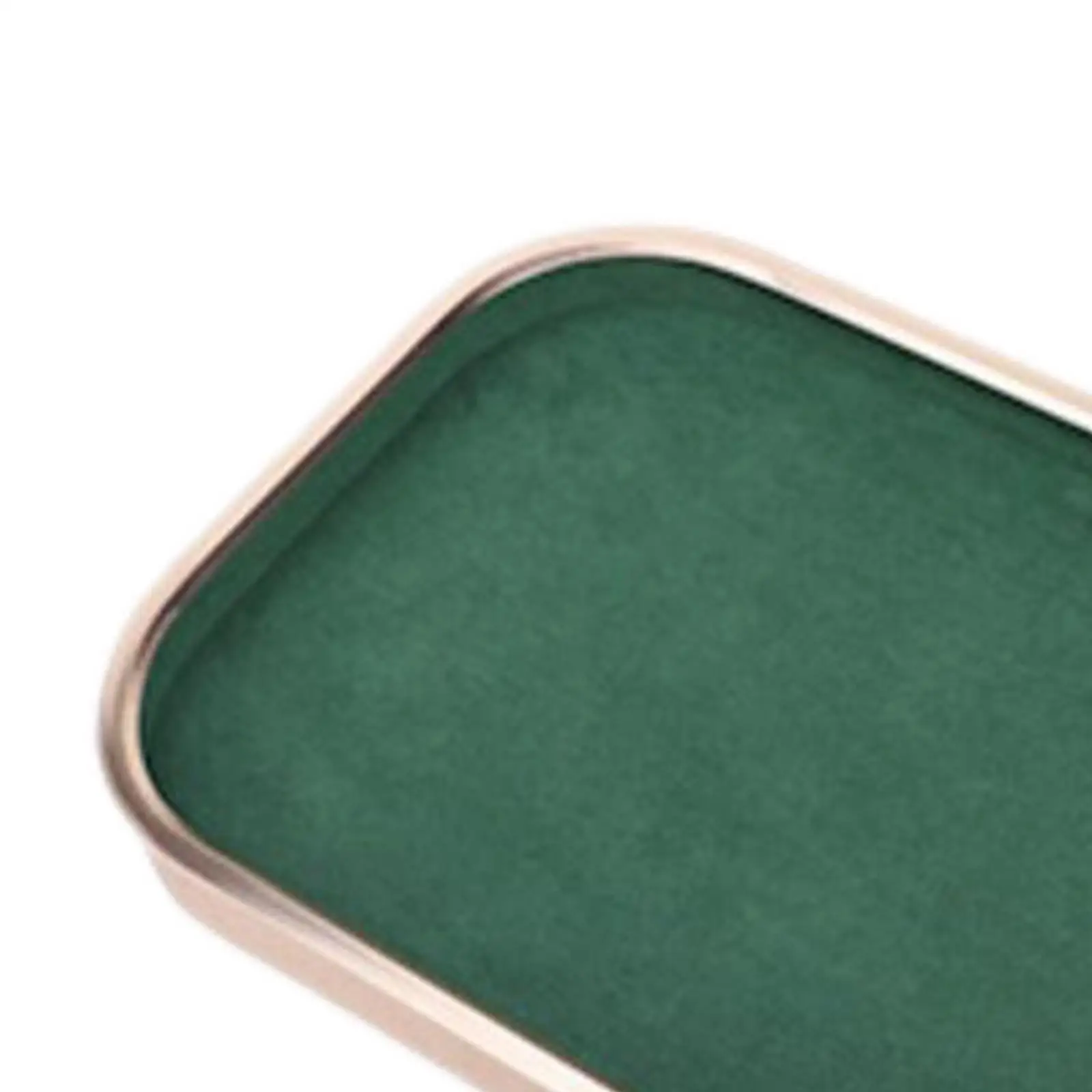 Microfiber Jewelry Tray Dark Green Multifunctional Display Case Box Organizer for Brooch Rings Necklace Earrings Dresser