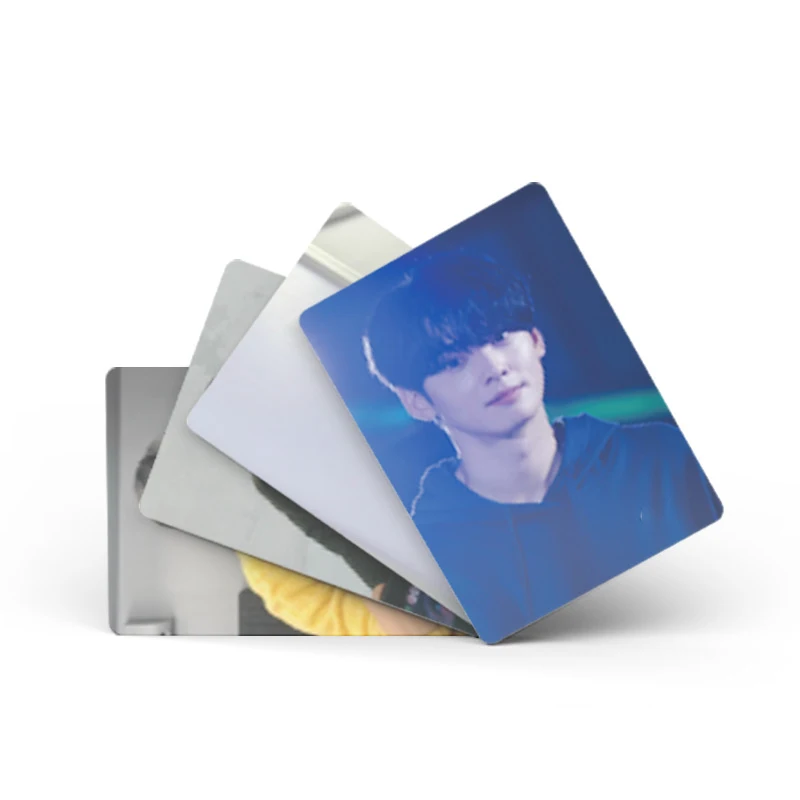 Cartes photo laser Kpop Cha EunWoo, cartes postales Selfie, cartes double face, mode Ins Druo, cadeaux d'anniversaire GérBirthday Collection, 50 pièces/ensemble