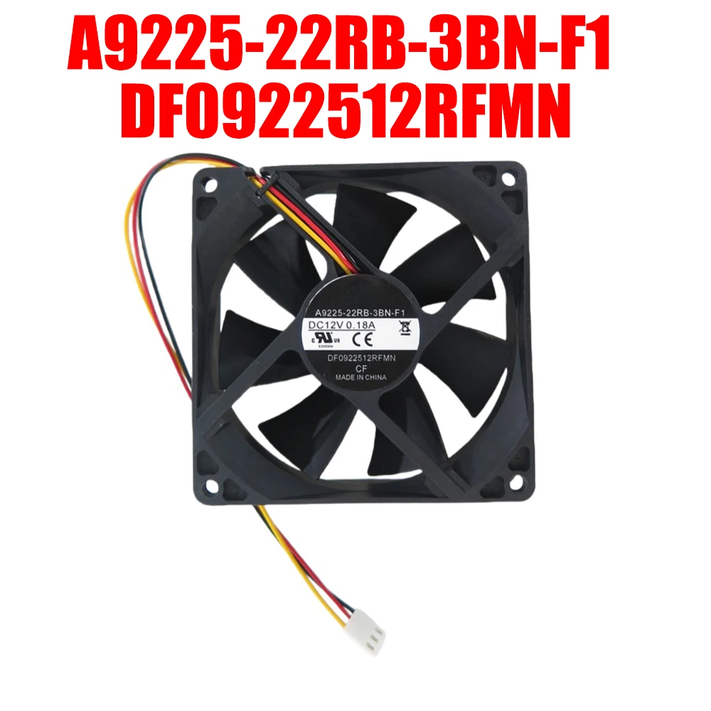 

Cooling Fan For Cooler Master A9225-22RB-3BN-F1 DF0922512RFMN 90*90*25MM DC12V 0.18A 3Lines New